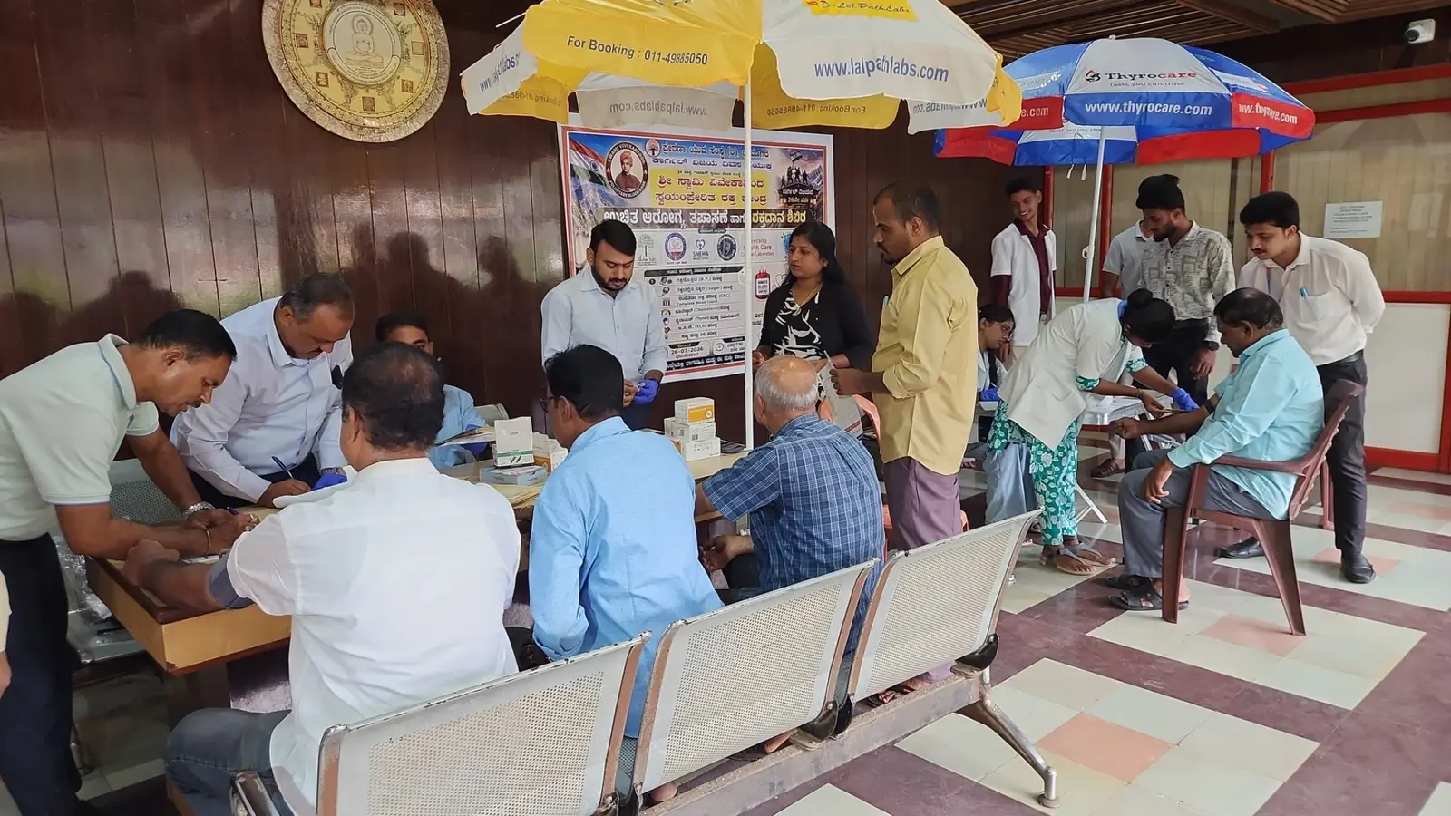 Tattva Foundation healthcare camp in progress